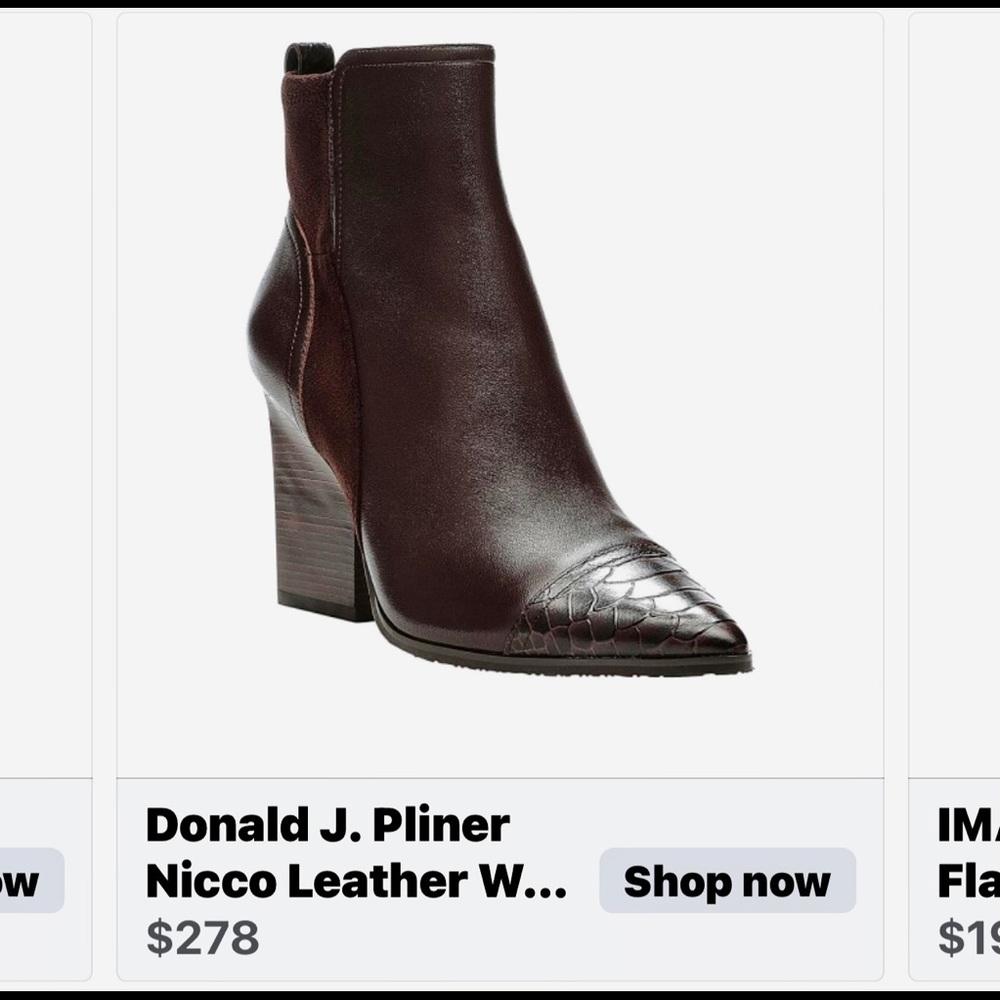 Donald J Pliner Black Boot - Ladies Sz 9